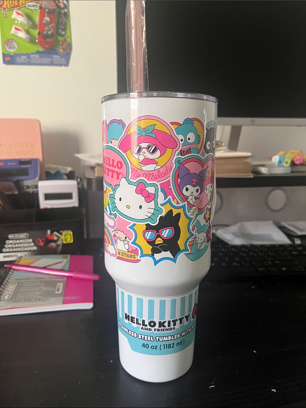 Hello Kitty & Friends Stainless Steel Tumbler - White with Multicolor Characters